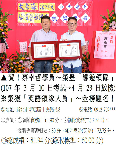 07_107年領隊人員-蔡幸哲-8090(導領雙榜)